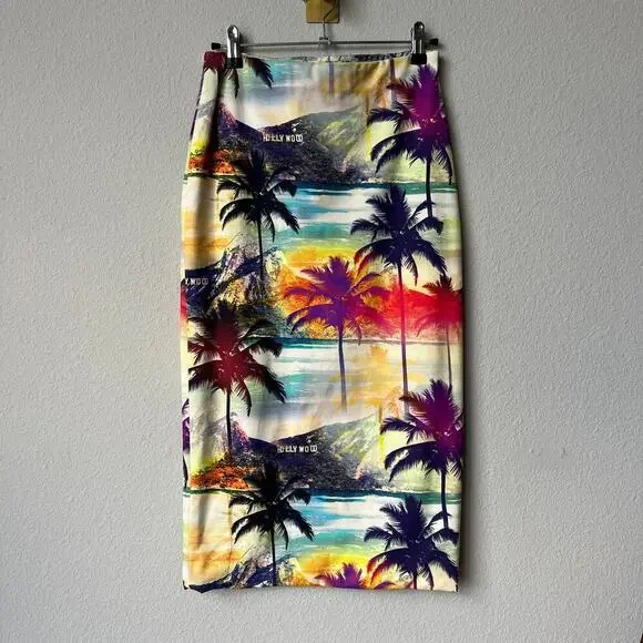 Le Superbe Two Timer Reversible Midi Skirt Joshua Tree Hollywood De Janiero - Picture 2 of 5